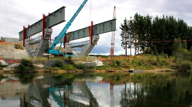 鉄骨構造のガードfabrication/AWS D1.5は鋼鉄構造橋プロジェクト/鉄骨構造のビーム橋製作を溶接した