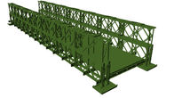 高精度の強さの単層鋼鉄ベイリー橋の三倍の列